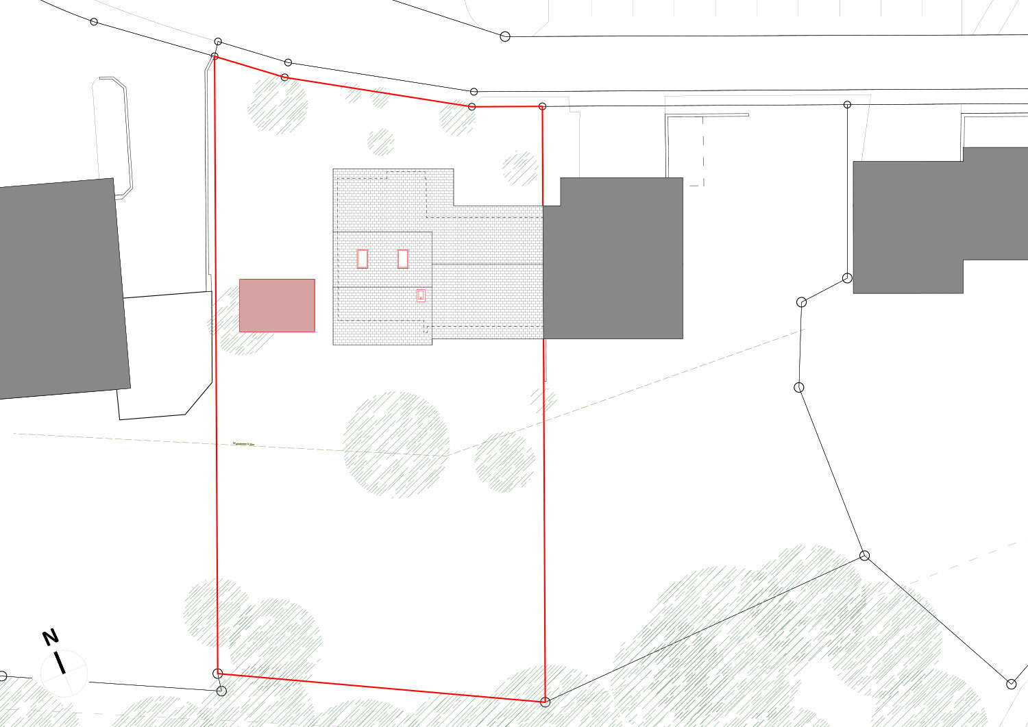 Situationsplan Kataster, Einfamilienhaus in Herrliberg