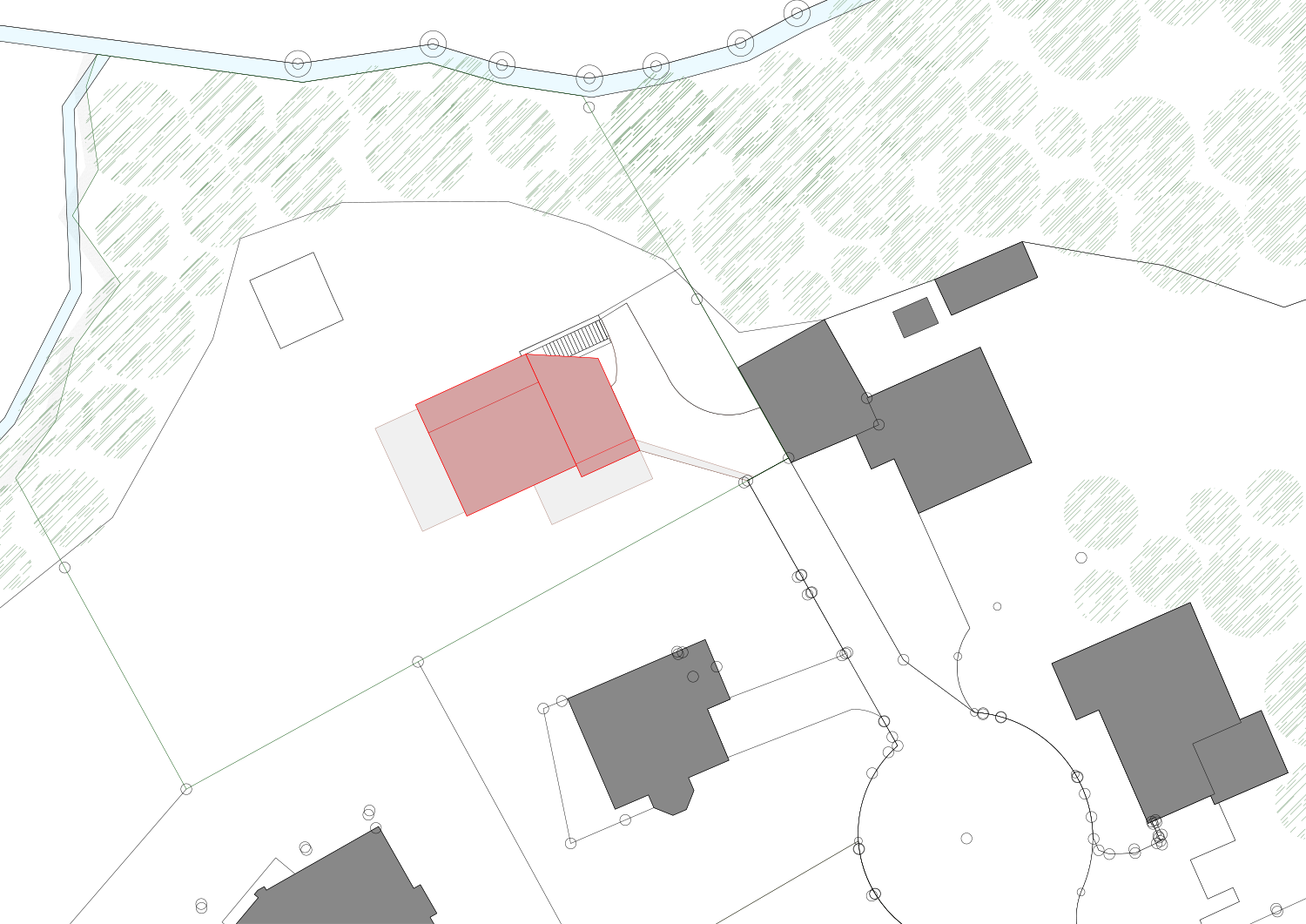 Projekt Gstalderstrasse Situationsplan, Einfamilienhaus in Adliswil