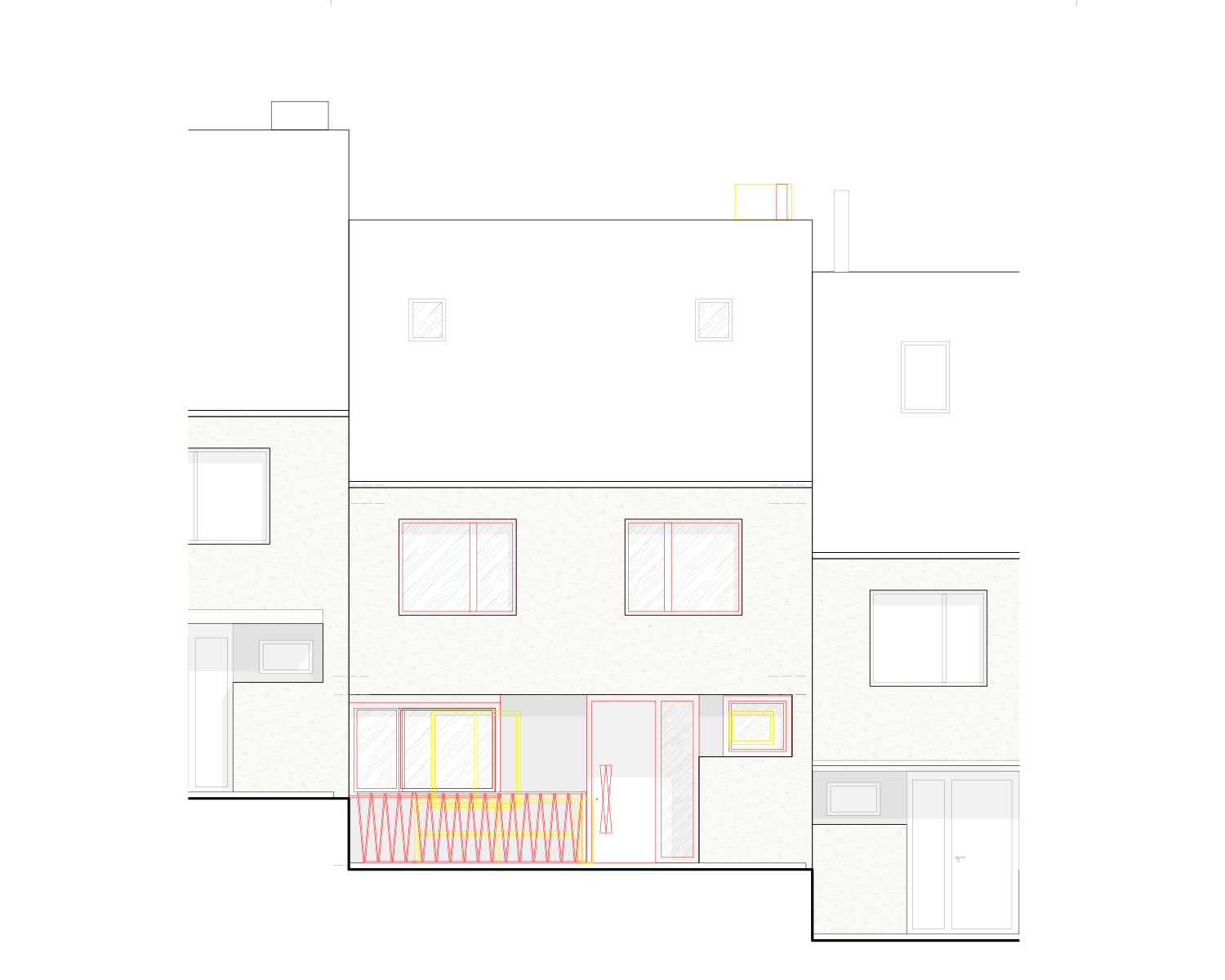 Projekt Pfeifenweid 14 Ansicht vom Quartierweg